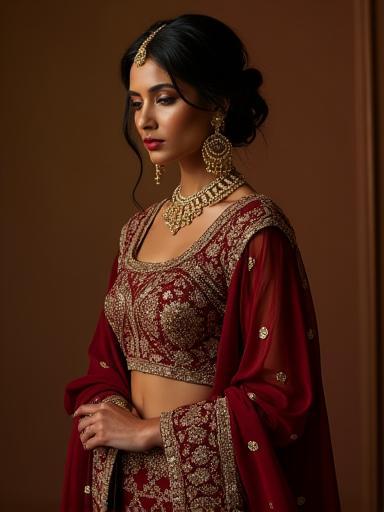 Model showcasing a regal outfit from The Royal Jaipur Edit collection